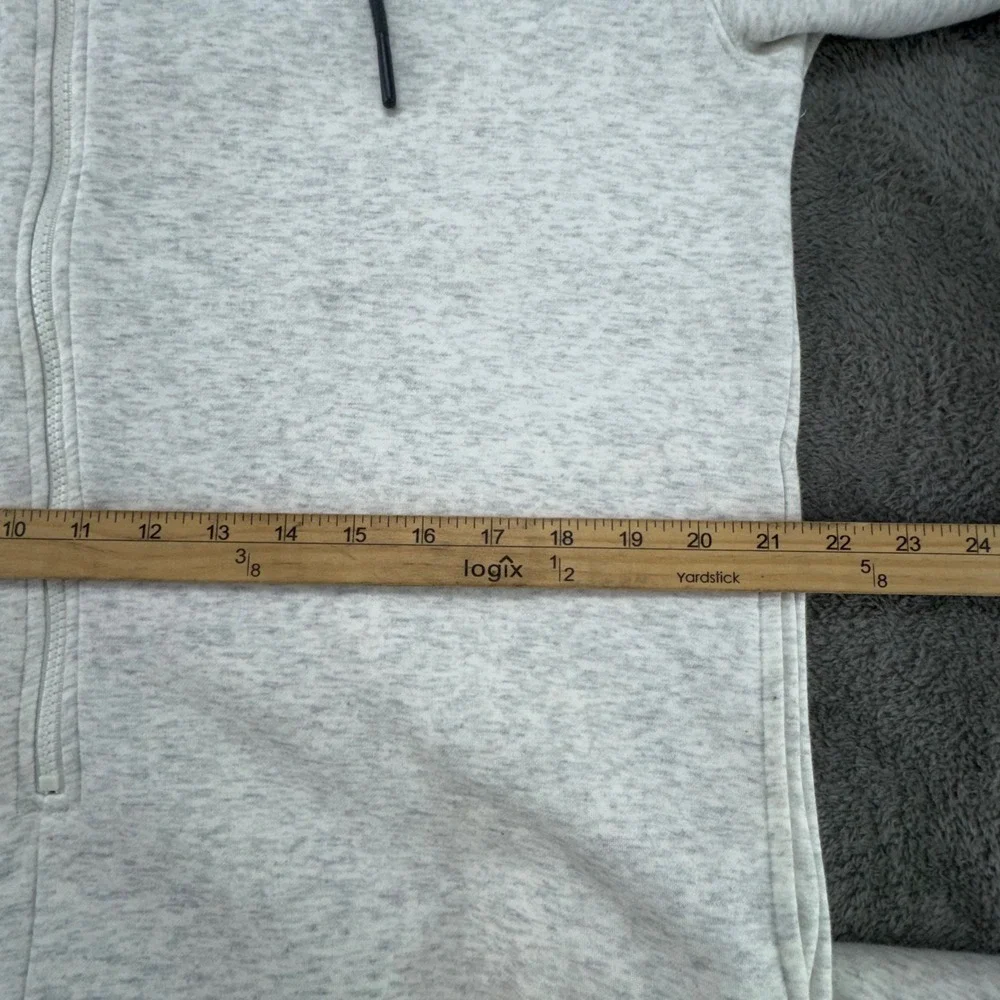 Fabletics Light Grey Heathered Full Zip Hoodie Sweatshirt Jogger Pants Womens L - Picture 11 of 16